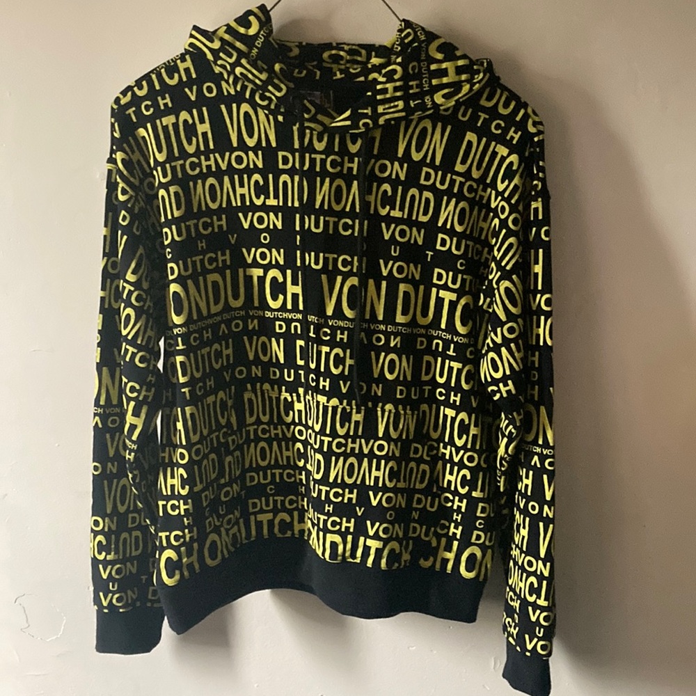 Von Dutch All Over Print Hoodie